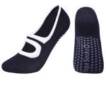 Blue Ladies Ballet Yoga Grip Socks Professional Anti Slip Bandage For Sports