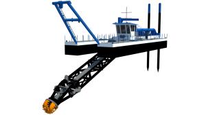 China 24 inch hydraulic cutter suction dredger for land reclamation and capital dredging factory