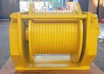Single Drum 10 Ton Hydraulic Winch , 20000 Lb Hydraulic Winch For Shipyard Port