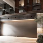 Silver Modern Aluminium Rolling Door Louver For Commercial Buildings