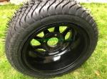 Yamaha 12" MASSFX QUAKE Black Golf Cart 20x10-10 Tire Wheel Kit 10x7 Rim 4 Pack