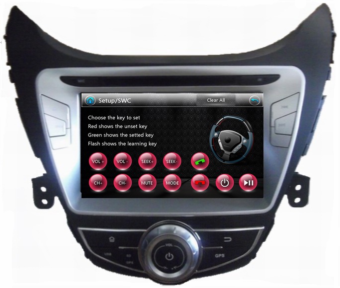 Ouchuangbo GPS Navi Radio DVD Player for Hyundai Elantra 2014 USB iPod OCB-8058A