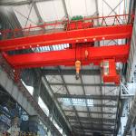 QD Model Electric Double Girder Bridge Crane With Top Running Trolley