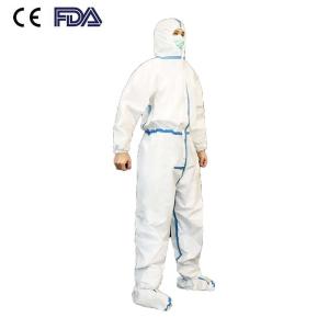 China Laboratory Full Body Disposable Coveralls , Non Sterilized Disposable Body Suit factory