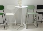 Restaurant Tall Bar Stool Chair Ergonomic Backrest Mint Green