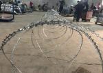 Hot Dipped Galvanized Razor Wire BTO11 Barbed Blade Type For Popular