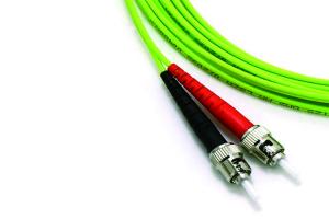 China Duplex Multimode OM5 OFNR Fiber Optic Patch Cords LC To ST Fiber Patch Cable factory