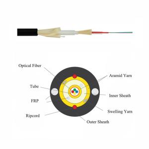China Double Sheath FTTH Indoor Fiber Optic Singlemode And Multimode Fiber 5mm 6mm GJYFJH factory