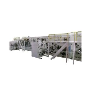China SIEMENS PLC System 20KW T Shape Diaper Production Line 500pcs/Min factory