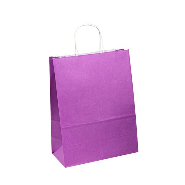 China Custom 100gsm 120gsm Recycled Paper Bag Eco Friendly Wide Base factory