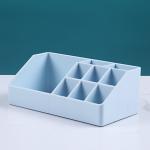 Simple Trapezoidal Plastic Makeup Organizer Box Office Table Finishing