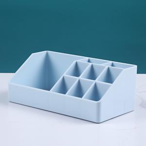 China Simple Trapezoidal Plastic Makeup Organizer Box Office Table Finishing factory