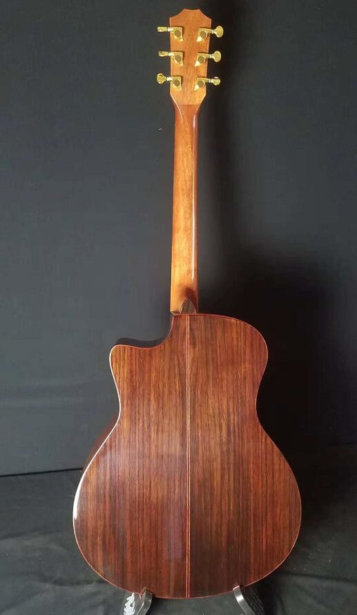 Wholesale factory custom 916CE 41-inch natural wood acoustic guitar with hardcase,ebony fingerboard,Can be customized