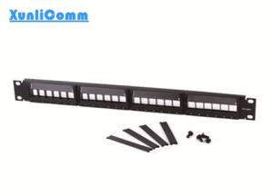 China amp style utp 24 port 1u 19inch blank(empty) patch panel factory