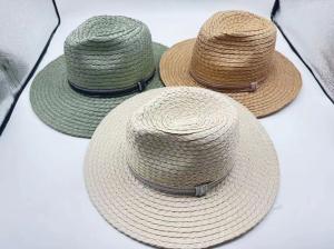 China Charming Womens Wide Brim Floppy Straw Sun Hat with Decorative Ribbon factory