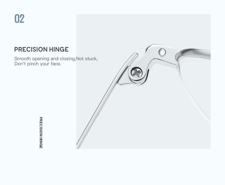 Titanium Multifocal Metal Frame Aviator No Line Progressive Reading Glasses Clear Lens Tortoise Acetate