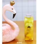 Modern Leak Proof Square And Round Milk Tea Juice Bottles With Handle