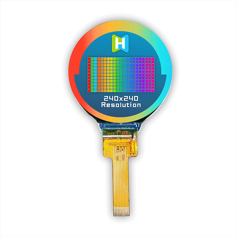 SPI Interface 1.3 Inch Resistive Bar Type Round TFT LCD SPI 240x240