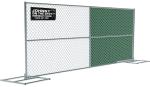 6'x10' temporary chain link fence ,construction panels tubing 1½"(38mm) x 15.5ga