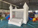Moonwalk Commercial Inflatable White Bounce House Jumping Bouncy Castle Small
