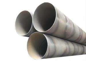 China Anti Corrosion Astm A252 Astm A53 Round Spiral Steel Pipe Black Painted factory