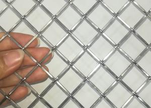 China Interior 316l Stainless Steel Wire Mesh Crimps Woven Metal Building Facade using factory