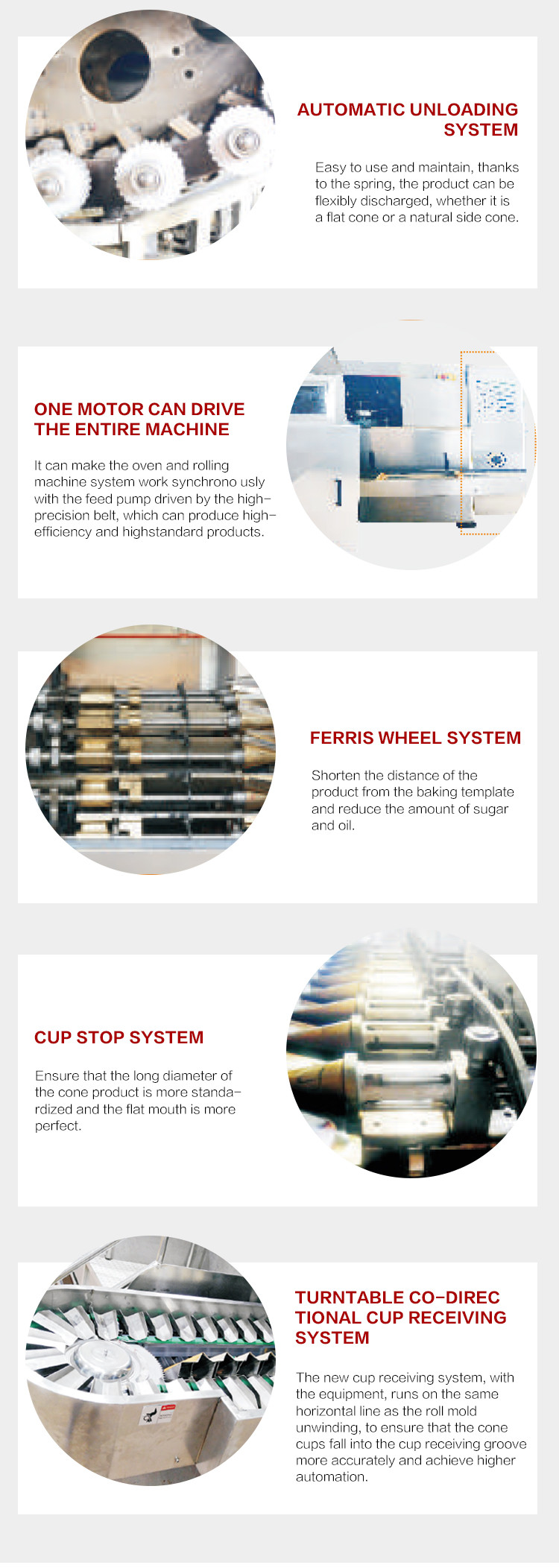 Fully Automatic Sugar Cone Production Line 6kg / Hour Gas Consumption