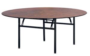 China 30*30*1.2mm Iron Powder Coated Round Hotel Banquet Table For Dining factory