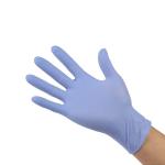 Blue White Disposable Nitrile Examination Gloves Multi Size For Food Handling