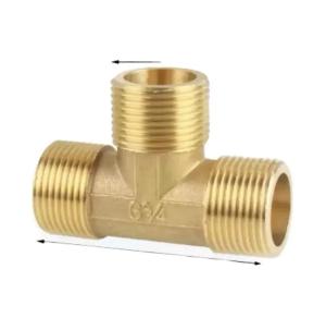 China C70600 CuNi 9010 Brass Female Thread Tee Fitting Nickel 15mm 22mm Copper Equal Tee factory