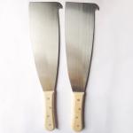 Short Back Harvesting Wooden Handle Machetes Spring Steel Blacked 2.05mm