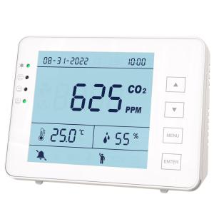 China 2GB 5000ppm Indoor CO2 Meter AQI Monitor for Air Quality Tracking factory