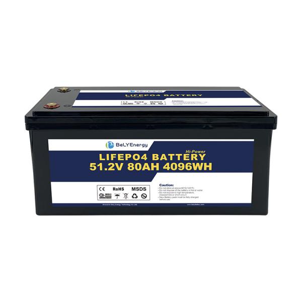 ABS Case IP65 Waterproof 100A Max Discharge 48V80Ah Lithium Ion Batteries For