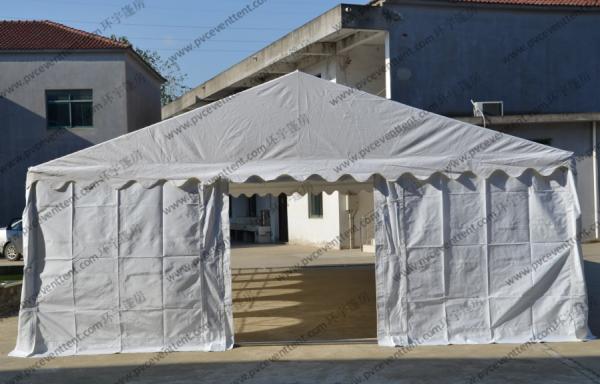 China 6 X 12m Outdoor Event Tent White Color Pvc Cover With Transparent Church Windows factory
