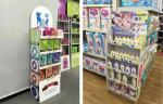 display stand, vertical hook display stand, paper display stand, paper display