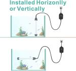 Mini Inline Quartz Glass Top Fin Aquarium Heater