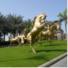 Buy cheap Decorative giant copper golden fat horse statue, bronze horse statue from wholesalers