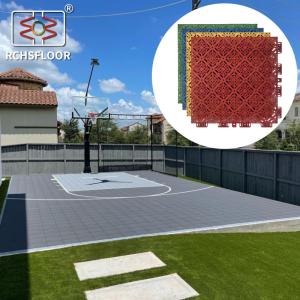China 304.8mm*304.8mm Tennis Court Tiles Outdoor PP Basketball Court Flooring factory