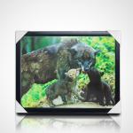 3D Lenticular Painting With Black Frame 40*30cm PET 5D 3D Lenticular Picture