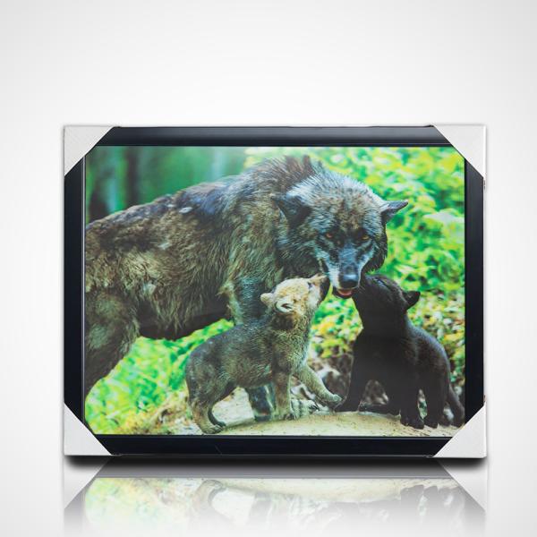 3D Lenticular Painting With Black Frame 40*30cm PET 5D 3D Lenticular Picture