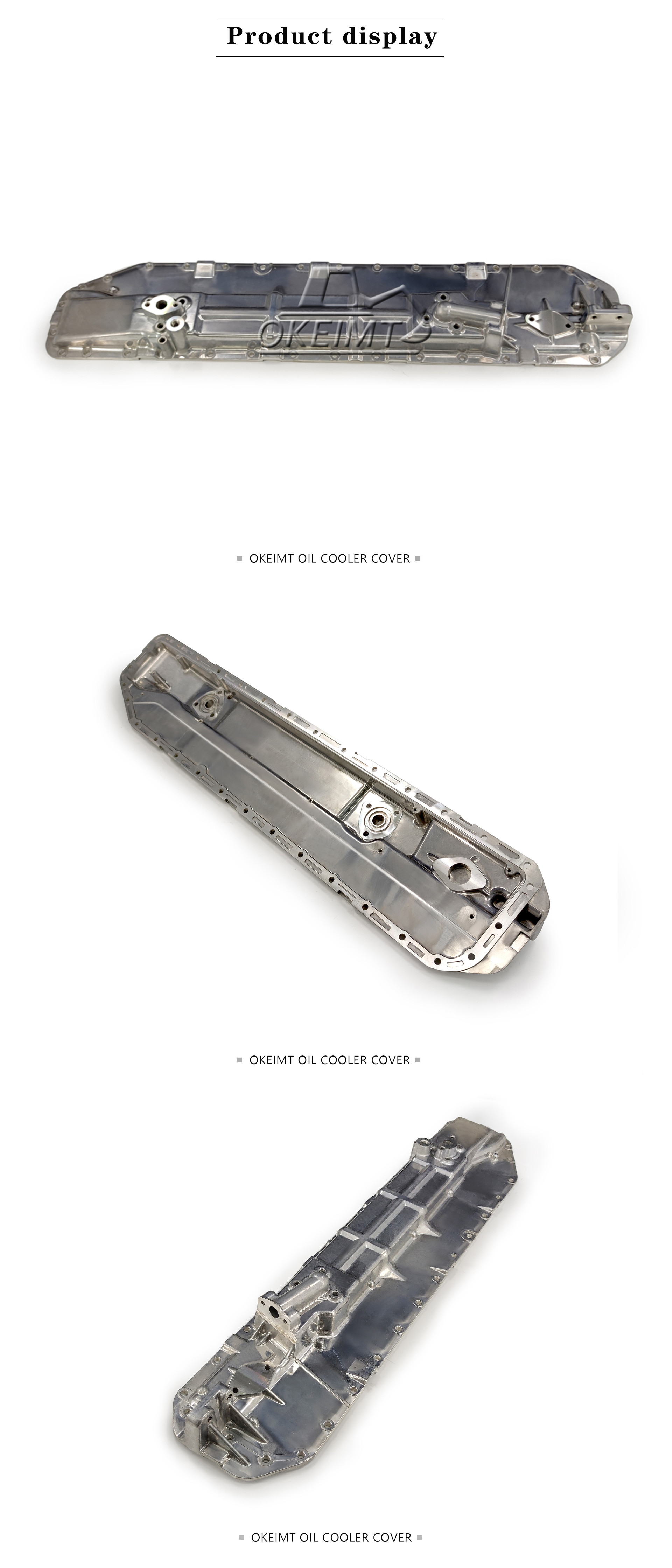 Silver Aluminum Oil Cooler Cover 1217290710 For 6RB1