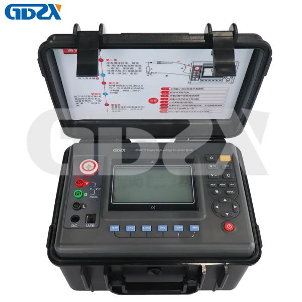 ZX2677F 15KV 50TOhm Digital Insulation Resistance Meter With Measurement of