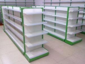 China Shopping Supermarket Two Sides Shelf Gondola / Display Shelving factory