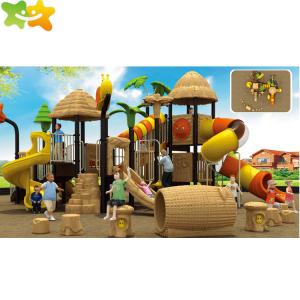 China Public Park Plastic Playground Slide For Outdoor Playground factory