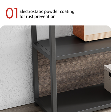 Myidea Classic Two layer Tea Water Cabinet Company Office Display Partition Cabinet Document and Data Storage Cabinet with Cabinet Door