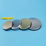 Silver Tinplate Paper Tube Plug Lid With Silk Screen Printing Logo