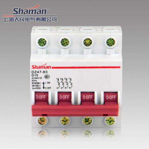 High quality good price DZ47-63D-4P-10A Mini circuit breaker,murray circuit