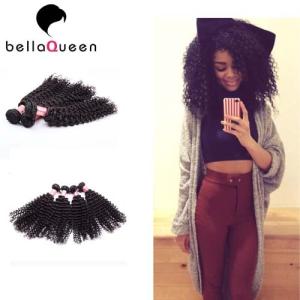 China Girl use Tangle-Free European Curly Human Hair extension Can be Dyed factory