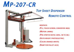 China Carriage Speed Vairable Semi Automatic Stretch Wrapper Dual Chain Structure Column factory