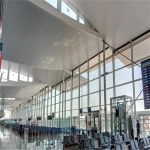 China Wind Proof S Strip Aluminum Metal Ceiling For Airport Terminal factory